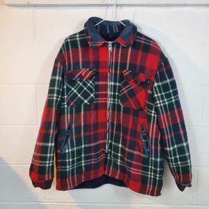 Vintage Wool Heavy Duty Flannel Coat - L